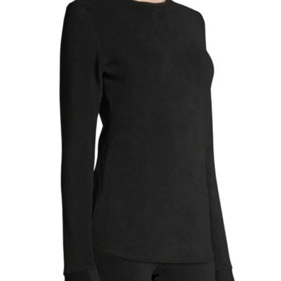 Cuddl Duds ClimateRight Women's Stretch Fleece Long Sleeve Base Layer Top - Crew - Picture 3 of 3